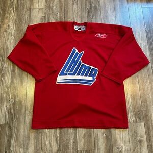 Reebok Authentic QMJHL Hockey Jersey Sz 56 Pro Red blank LHJMQ